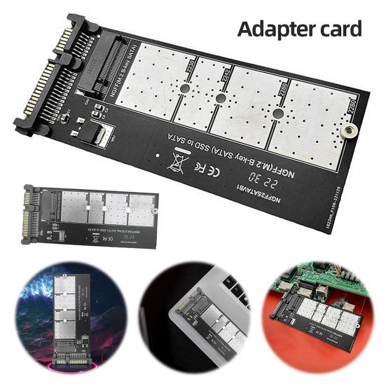 M.2 NGFF to SATA Adapter Card with Screwdriver B Key SSD Converter NGFF M.2 to 2.5 Inch SATA III Adapter Board for NGFF M.2 2280 2260 2242 2230 SSD