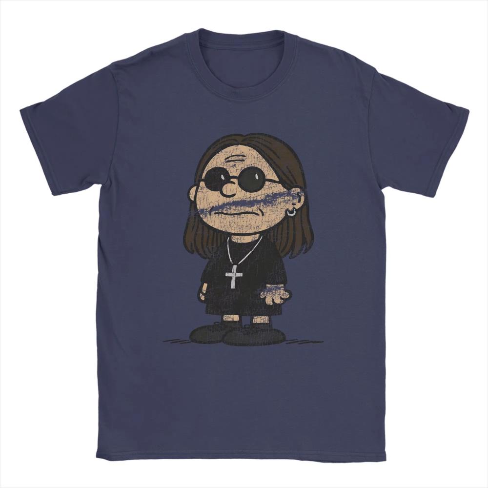 

Men Women T-Shirt Ozzy Osbourne and Charlie Brown Inspired Novelty Cotton Shirt Short Sleeve T Shirts Round Neck Tops Gift Idea 4XL