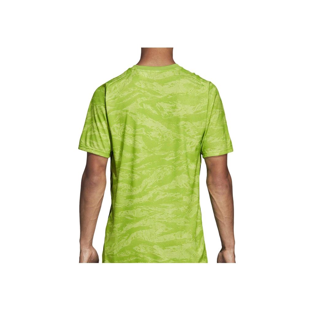 Adidas Breathable Casual Round Neck Short Sleeve T-Shirt Men Tops Green DP3131