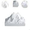 Ornament Snow Mountain Statue Collection Plaster Photo Props Artwork Figurine for Bookshelf Desktop