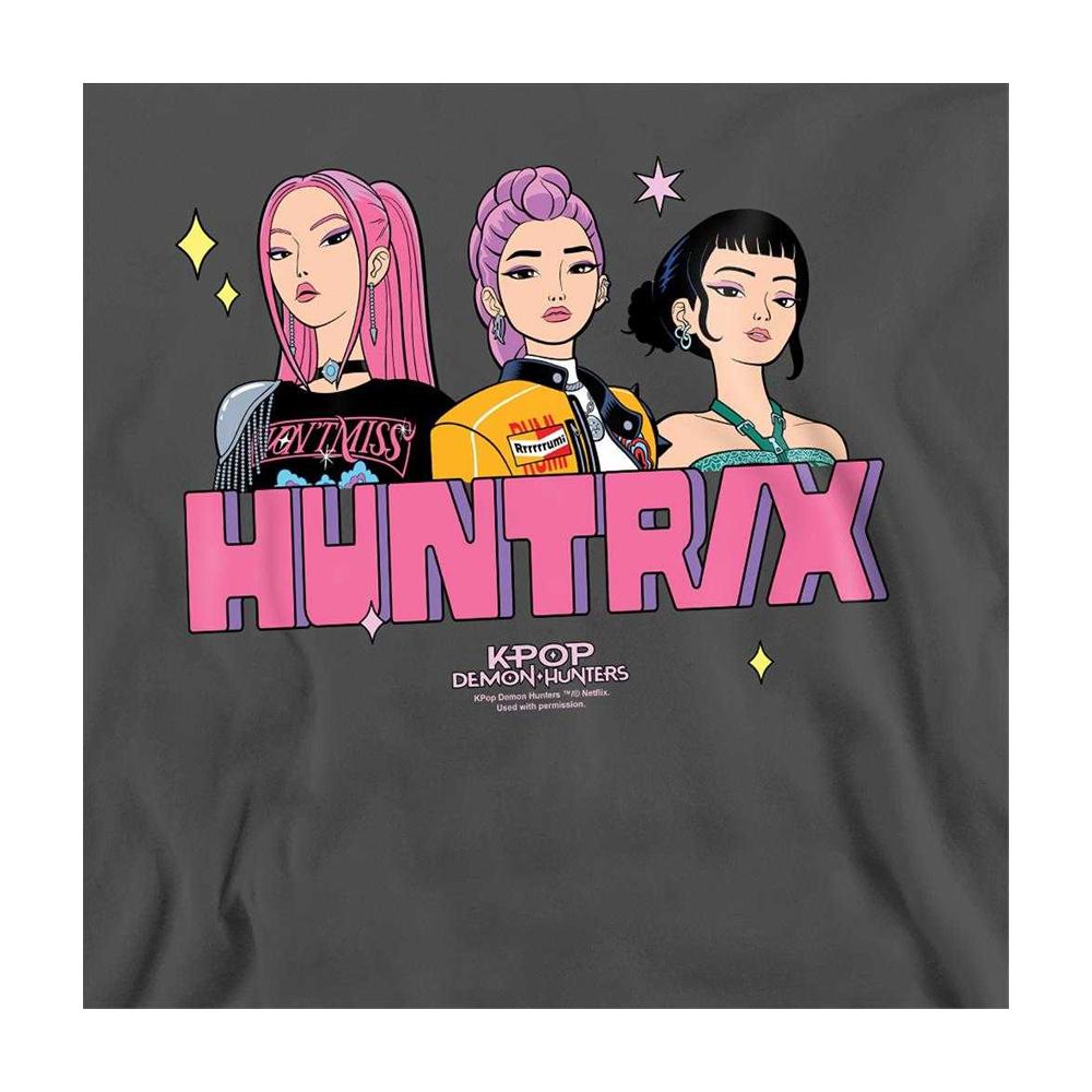 K-Pop Demon Hunters Unisex Adult Huntrix Blocky Glam Sweatshirt