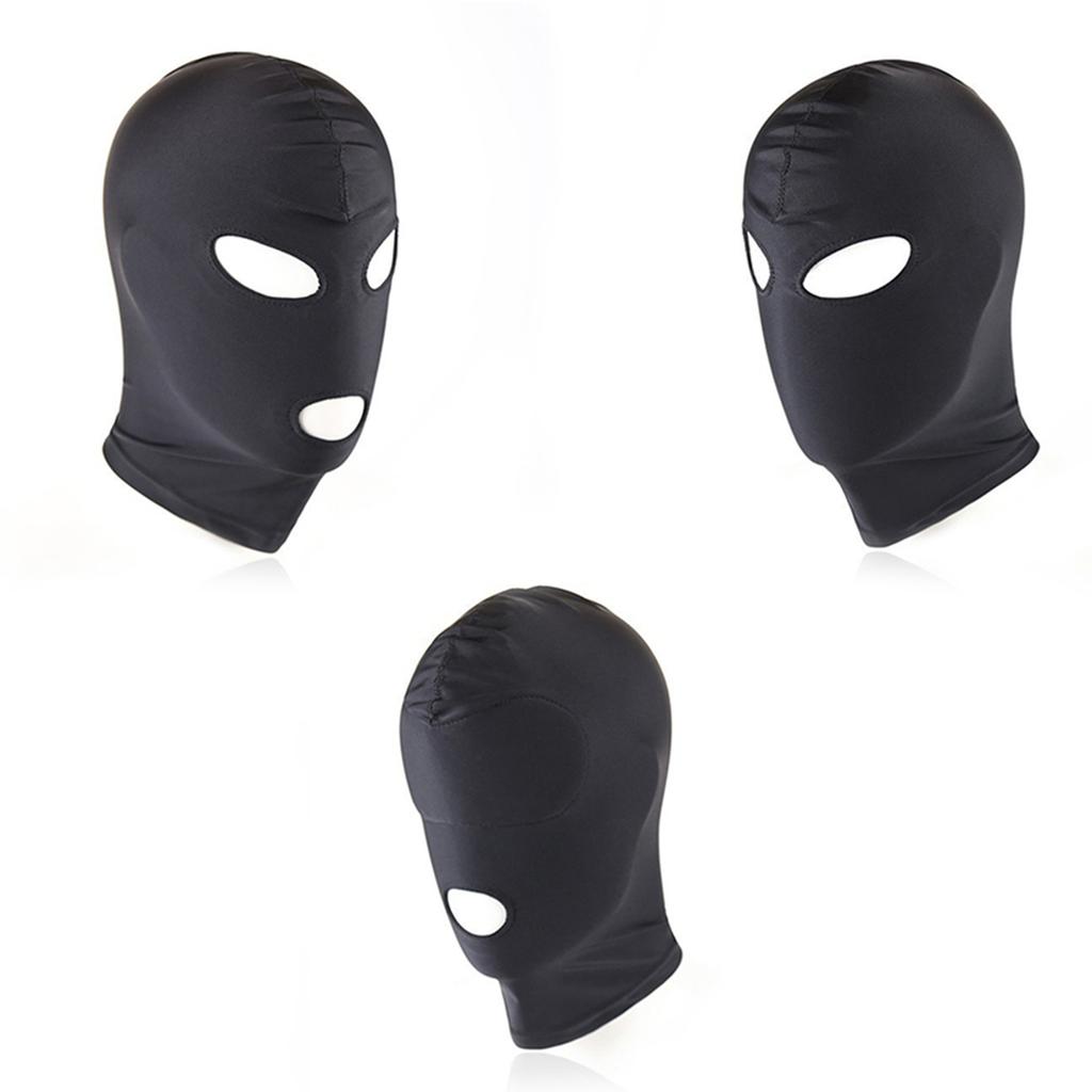 Sex Toy Fetish Harness Head Hood BDSM Slave Game Bondage Restraint Face Mask