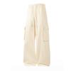 Men's And Women's Casual Solid Color Drawstring Trousers, Men's Loose Sporty Multi-pocket Straight-leg Work Pants