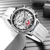 Fashion Men's Creative Quartz Watch Silicone Strap Personalized Calendar Waterproof Chronograph Watches for Man Reloj