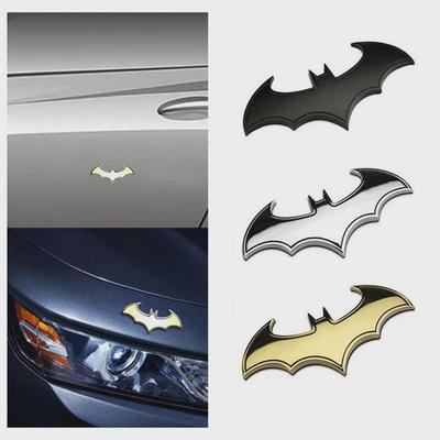 3D Metal Bat Car Logo Stickers Metal Badges Tail Badges Motorcycle Stickers Automotive Style Decorative Accessories