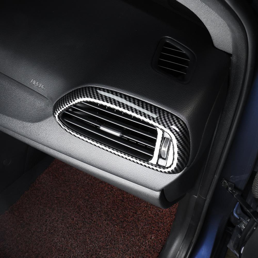 Kohlefaser Front Beidseitig Luftauslass Lüftungsgitter Abdeckung Zierleiste Für Hyundai I30/I30 N 2017-2026 Auto Tuning Zubehör LHD