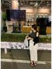 Korean Chic 2026 Spring/Autumn Casual Back Slit Double Pocket Midi Skirt for Women