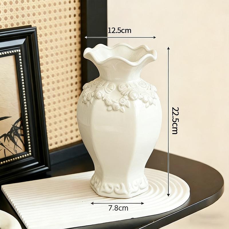 Ceramics Vase Flower Vase Decorations Household Table Accessories Nordic Vases For Flowers Bottle Room Decoration Workspace Accessories