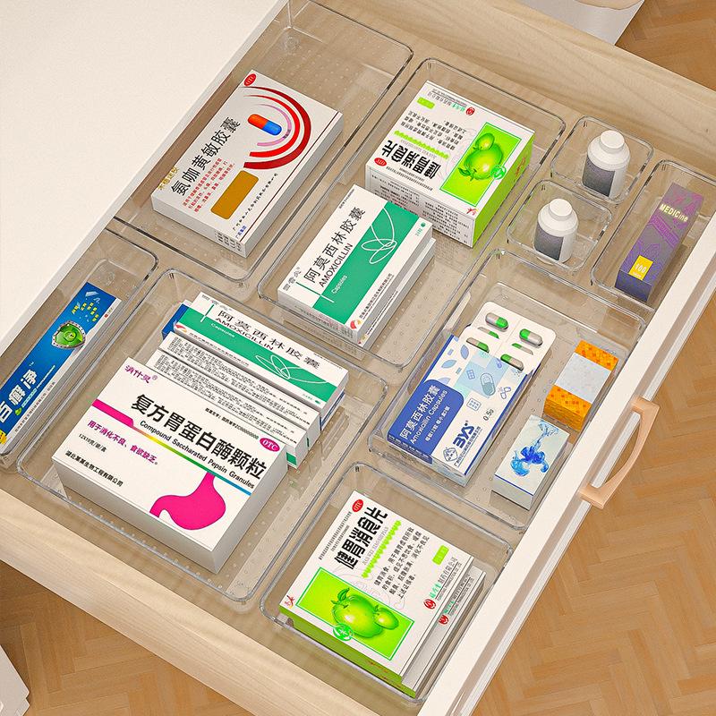 Yiyi Gou Cosmetic Storage Box with Dividers - Jewelry, Lipstick, and Mask Organizer for Dormitories and Dressing Tables