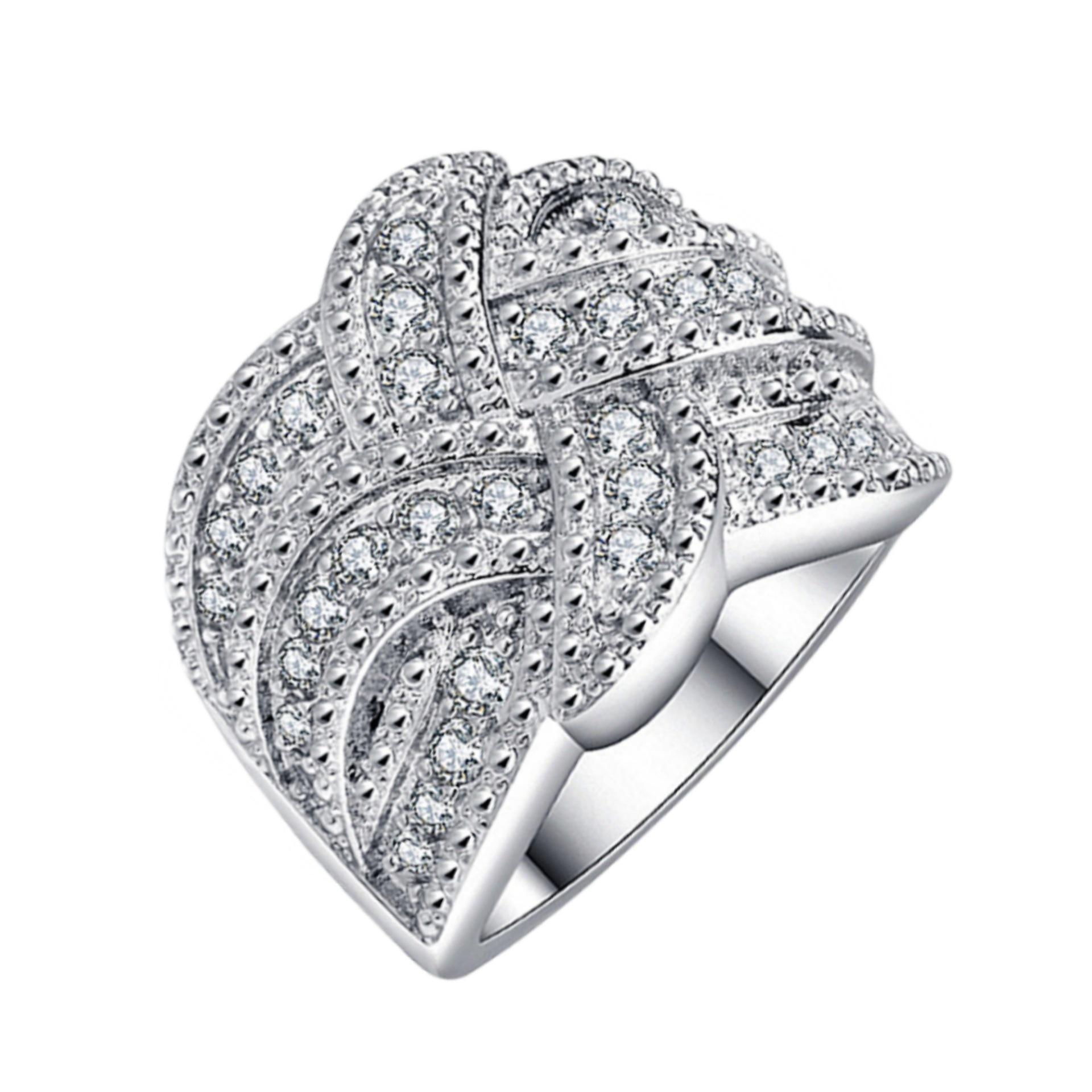 Вращающееся кольцо с полным бриллиантовым покрытием 2026 года, Инкрустированное кольцо с цирконами Supermarket Flash, Элегантное кольцо Seiko с сохранением цвета us size 6