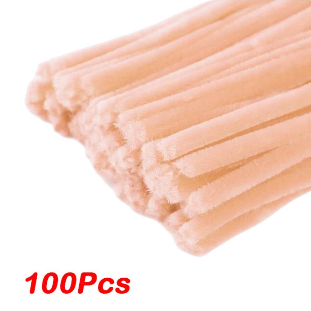 100/300/400Pcs Flexible Wire Pipe Cleaners Bendable Plush Sticks  for Artificial Flower Making