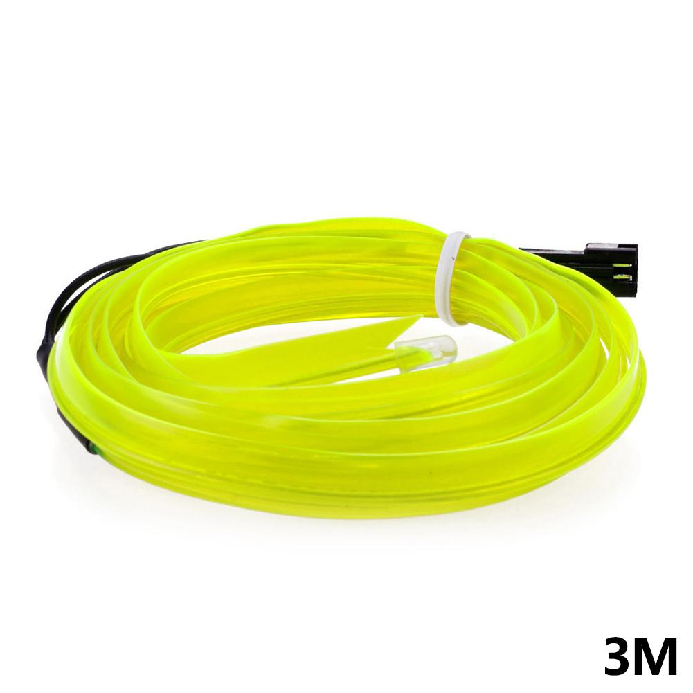 USB-Powered 3m Universal Car LED Ambient Light Strip Creative Neon Wire Flexible DIY Auto Atmosphere Decoration