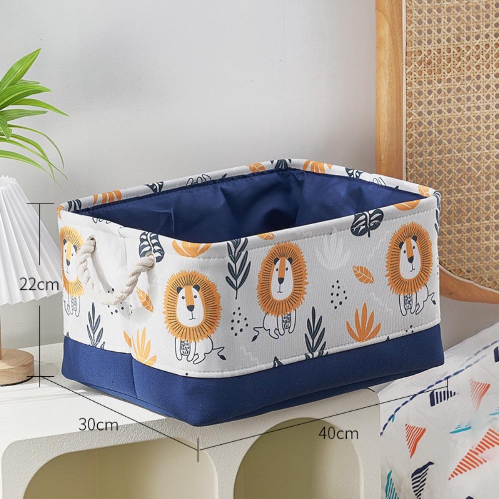 

High Quality Canvas Laundry Basket high-capacity Foldable Storage Bins Waterproof Animal Organizer Basket Baby