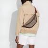 Coach League 40 Monogram Canvas Faux Leather Waist Bag Chest Bag Large Men bags Oak Maple Brown C3795-JIS8W