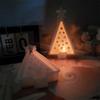 3D Cute Christmas Tree Decoration Silicone Mold DIY Handmade Aromatherapy Plaster Christmas Lights Tree Resin Drop Glue Mold