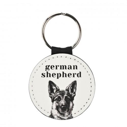 Nejlepší z plemene kožený kroužek na klíče německý ovčák