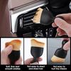2 Pack Car Interior Cleaning Soft Brushes (Black) - Scratch free, car cleaning brush dusting soft bristles, dashboard air outlet gap dusting brush, fo