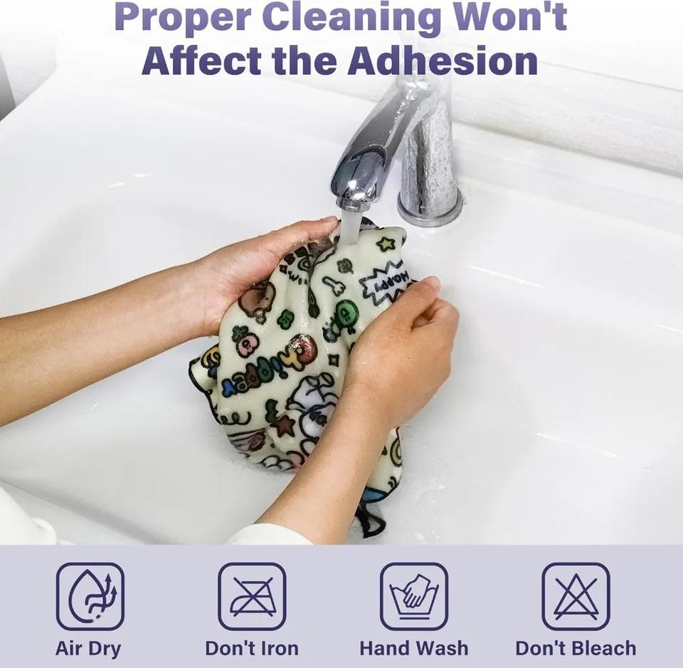 Portable Magic Cloth Makeup Bag Camera Lens Wrapping Cloth Patch Cloth Storage Bag Self-adhesive Multi-purpose Storage Accessory