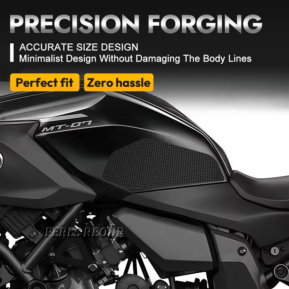Motorcycle Stickers For MT 07 2025 Motocycle Accessories High-End Fuel Tank Sticker Silicone Scratch Protection Anti-Slip