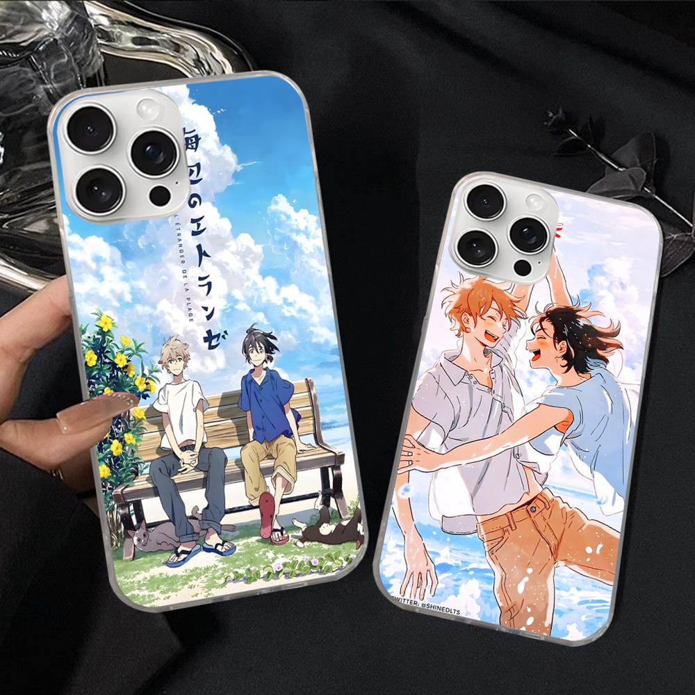 Anime Movie Umibe No Etranger For IPhone 17 16 15 14 Plus 13 12 11 Pro Max Phone Cover Back Satin Colorful Surface