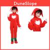 Kids Sonic The Hedgehog Red Knuckles Cosplay Costume Jumpsuit For Unisex