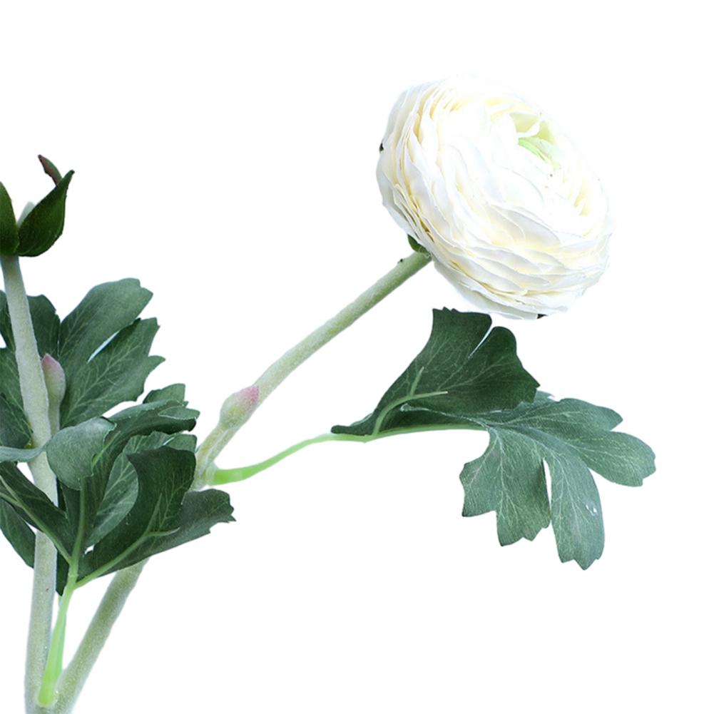 Use Artificial Flowers Artificial Ranunculus Asiaticus 2 Head Silk Flower Stem Realistic Peony Faux Bloom Arrangement Wedding