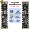 PD 11W Super Fast Charging Transparent Rechargeable Case Weldless 8pcs 18611 Battery Case With Outdoor Light