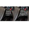 Carbon Fiber Car Accessories Driver Wheel Button Cover Sticker For VW Touareg 7P MK2 2011 2012 2013 2014 2015 2016 2017 2018