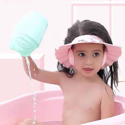 Baby-Duschhaube, verstellbare Haarwaschmütze für geborene Säuglinge, Gehörschutz