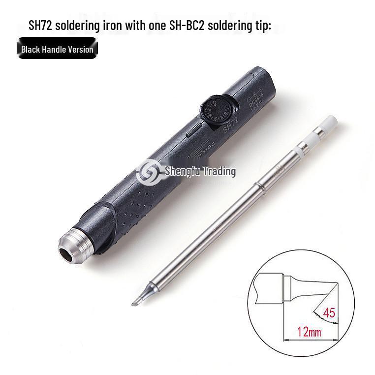 SH72 Mini Portable Soldering Iron 12V-24V, Non-slip Handle, 220-400℃ Temperature Control