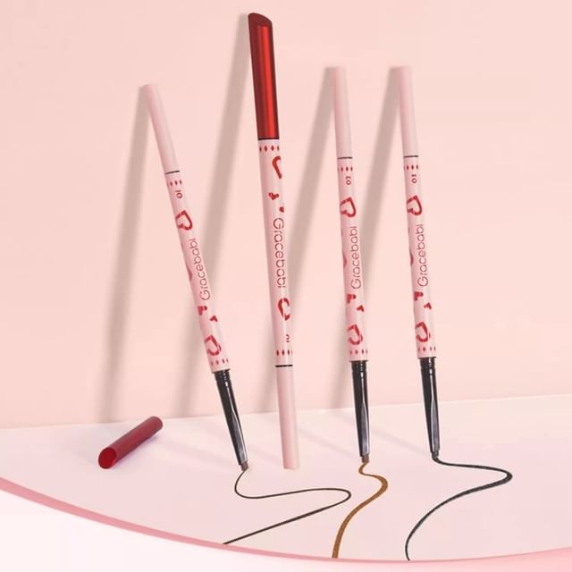 Gracebabi - Flat Eyebrow Pencil - 3 colors #01 Gray - 0.12g