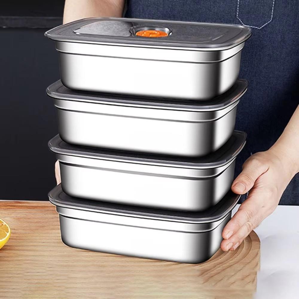 316 Stainless Steel Lunch Box Microwaveable Food Container Food Storage Box  Camping
