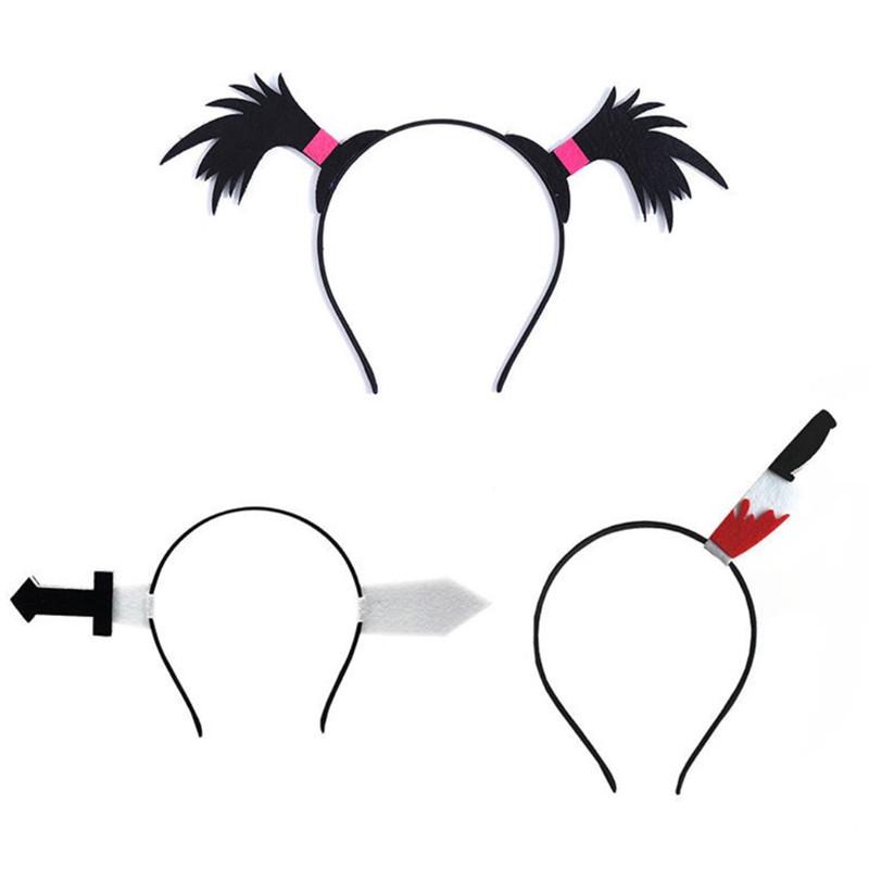Personalized Halloween Arrow Headband & WiFi Exclamation Hair Clip for Braids