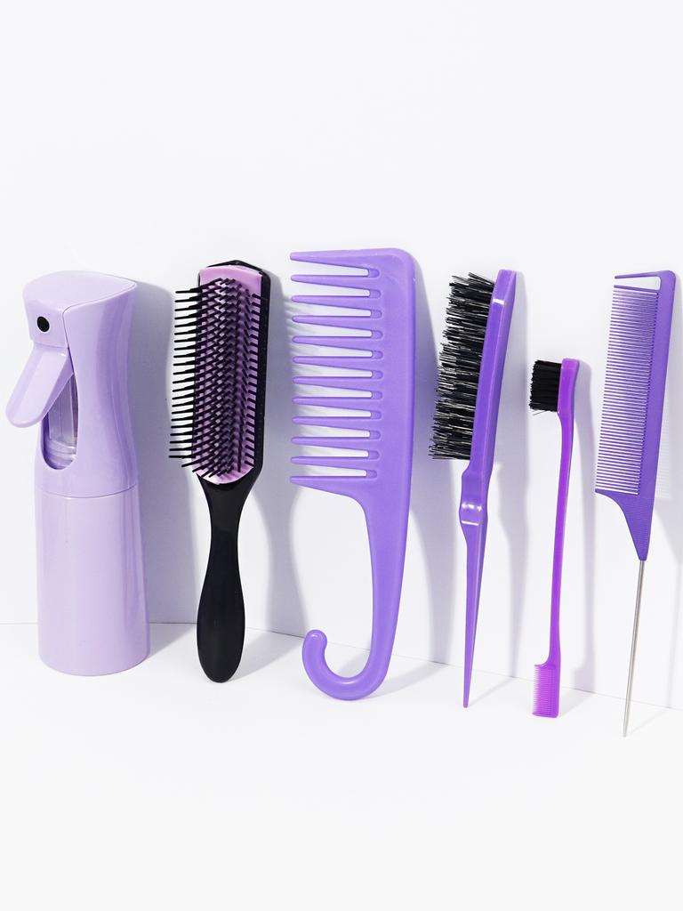 6-piece Set of Hair Salon Styling Tools,a Complete Salon Quality Set Suitable for All Hairstyles,essential for Travel