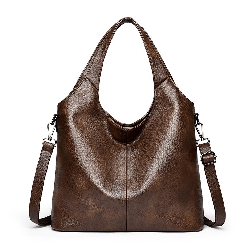 

Женская минималистичная сумочка, Вместительная сумка через плечо, Винтажная сумочка, Женская сумочка, Модная повседневная сумка через плечо 36 *14 *28 cm коричневый