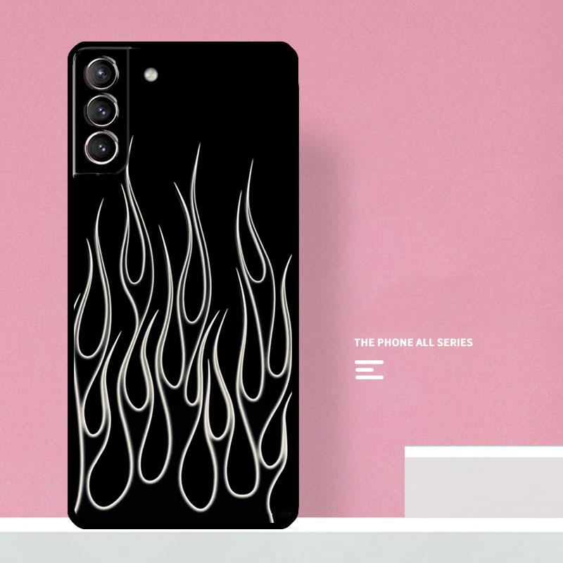 Blue Red Flame Fire Phone Case For Samsung Galaxy S26 S23 Ultra S20 S21 S22 S24 S25 Plus S10 S25 FE Cover Coque