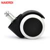 5 ruedas giratorias universales NAIERDI de 2 pulgadas para silla de oficina, herrajes para muebles
