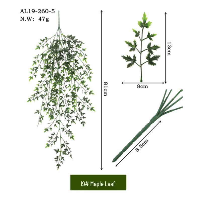 Τεχνητά Πράσινα Κλήματα & Λουλούδια για Κρεμαστή Διακόσμηση Γάμου ή Πάρτι