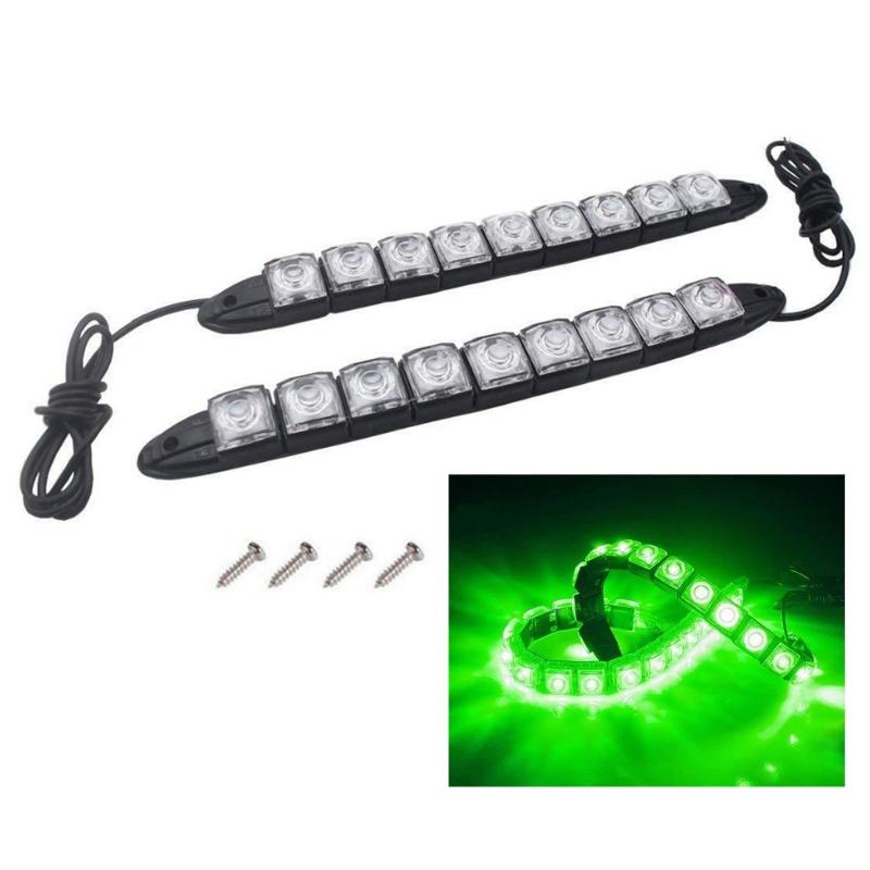 

Ultra Bright 24CM 9.4 White Flexible LED Tube Strip Style Flowing Bar DRL Daytime Running Lights Waterproof 1 зелёный
