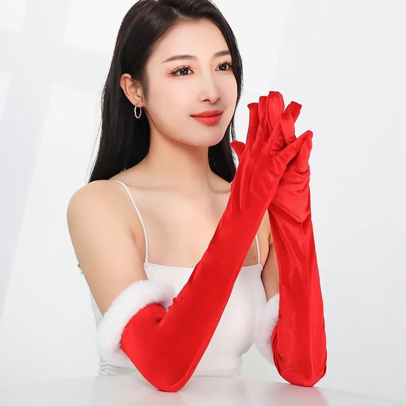 Warm Performance Gloves, Christmas Cosplay/Wedding/Opera Specific, Versatile Decorative Gloves For Dance, Wedding And Photography
