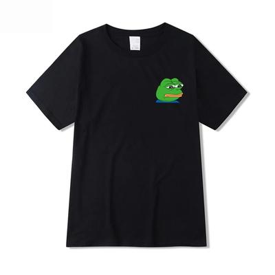 Summer Unisex T-Shirt Sad Frog Unisexs Clothing Printed Funny T Shirts Casual Short Sleeve Tops Cotton Tee Shirt For Unisex Loose Tshirt
