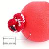 1pc Indestructible Rubber Dog Chew Ball - Perfect for Cleaning Teeth & Keeping Your Dog Entertained!