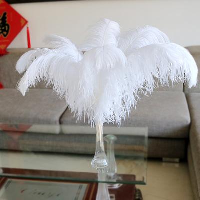 10 unids/lote de plumas de avestruz blancas naturales, decoración del hogar para bodas, 15 -20cm /25 -30cm /30 -35cm, plumas de avestruz, centro de mesa artesanal