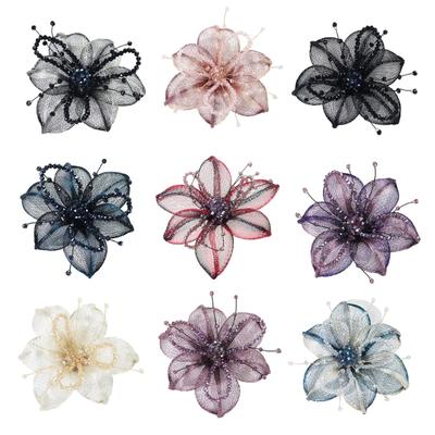 Kristallen Bloemen Broche Appliqué DIY Knutselen voor Jeans Hoed Tas Sjaal Gordijn Kleding Accessoires Badges Opnaaien