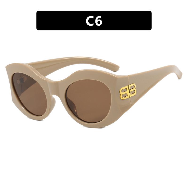 Big Box Letter Sunglasses New Sunglasses Sun Hip-hop Retro Sunglasses Ladies Sunglasses Men's Sunglasses