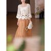 New Short Cotton T-Shirt Women Knitting O-Neck Hollow Summer Style Basic Tops Tees Loose Clothing