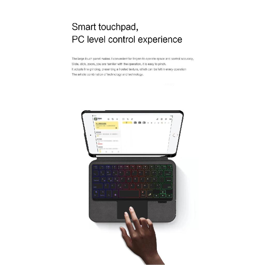 Touchpad Keyboard Case For iPad Mini 4th 5th Gen 7.9" Inch Mini4 Mini5 Backlight Keyboard Protection Cover With Pencil Holder