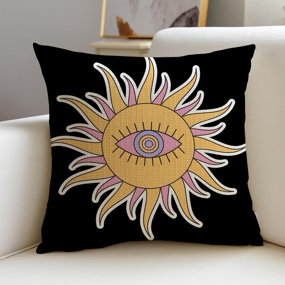 Warm SSun FaceS Cushion Cover Pcs Soft Decorative Square Cushion Covers X X Pillowcases for Sofa Couch Home Bedroom
