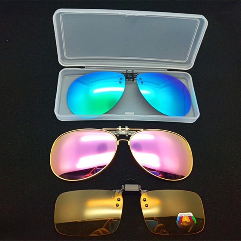 Plastic Frosted Clip-On Glasses Storage Box