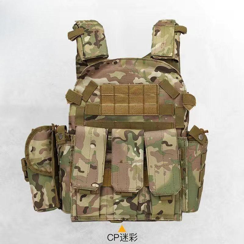 Camo Nylon Tactical Vest for Kids - Body Protection Hunting Carrier with Pouches Children's Gear for Training And Camping